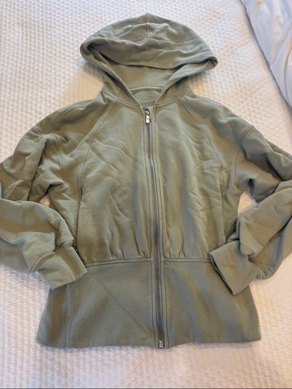 lululemon athletica Olive Green Full-Zip Hoodie